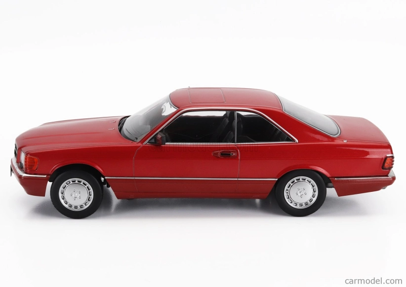 Kk-scale Mercedes benz S-class 500 Sec (c126) Coupe 1985 1:18 Red Met
