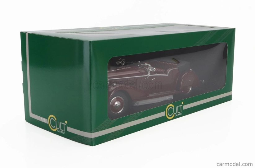 Modely v mierke Cult-scale Bentley 4.25l Vanden Plas Tourer Cabriolet Open 1938 1:18 Bordeaux Black