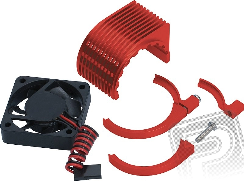 Radical Motor chladič větráček - červený