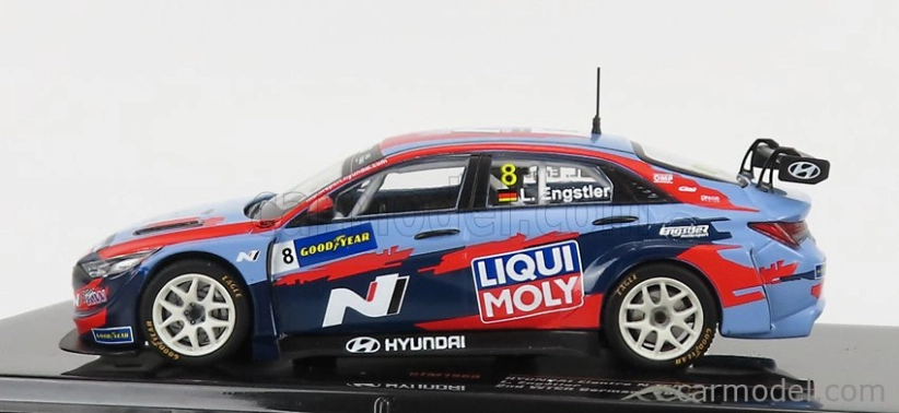 Ixo-models Hyundai Elantra N Tcr Team Liqui Moly N 8 Wtcr Nemecko 2021 L.engstler 1:43 Svetlo modrá červená
