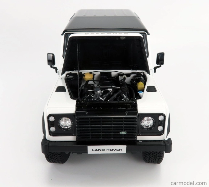Lcd-model Land rover Defender 90 Works V8 70th Edition 2018 1:18 Bílá