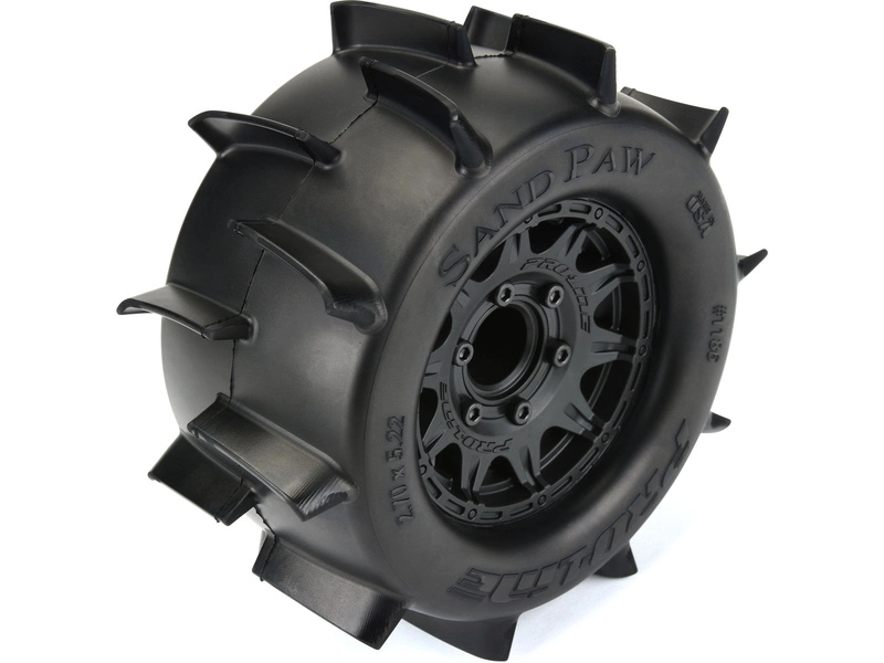 Pro-Line kolo 2.8", pneu Sand Paw, disk Raid H12 černý (2)