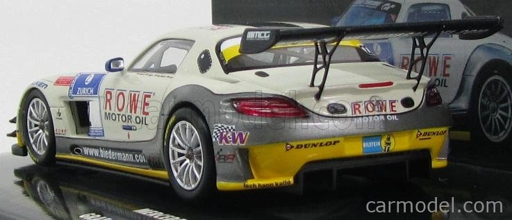 Minichamps Mercedes benz Sls Amg Gt3 N 22 24h Nurburgring 2012 1:43, bílá