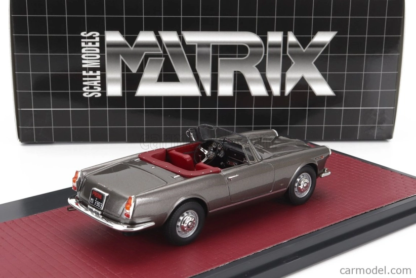 Matrix modely v mierke Alfa romeo 2600 Spider Cabriolet Open 1962 1:43 Grey Met