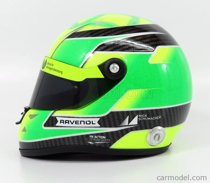 Mini helmet Schuberth helma F3 Dallara Team Theodore Racing N 4 1:2