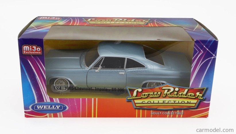 Welly Chevrolet Impala Ss 396 Coupe Low Rider 1965 1:24 Black