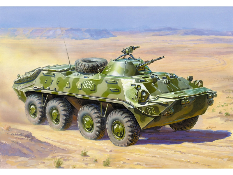 Obrnené vozidlo Zvezda BTR-70 APC Afganistan (1:35)