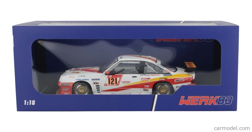 Werk83 Opel Manta Gt Team Automobilclub Von Deutschland N 121 24h Nurburgring 2023 Hans-olaf Beckmann - Peter Hass - Jurgen Schulten - Volker Strycek 1:18 Biela Oranžová Žltá
