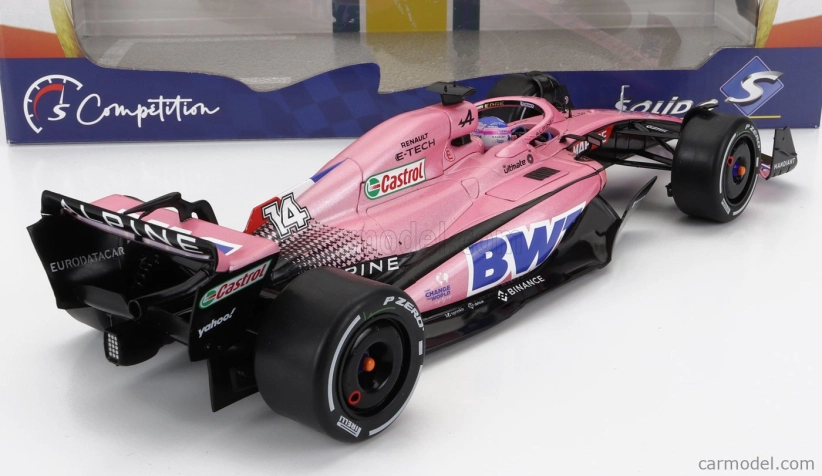 Solido Renault F1 A522 Team Alpine Bwt N 14 Bahrain Gp 2022 Fernando Alonso 1:18 Ružová