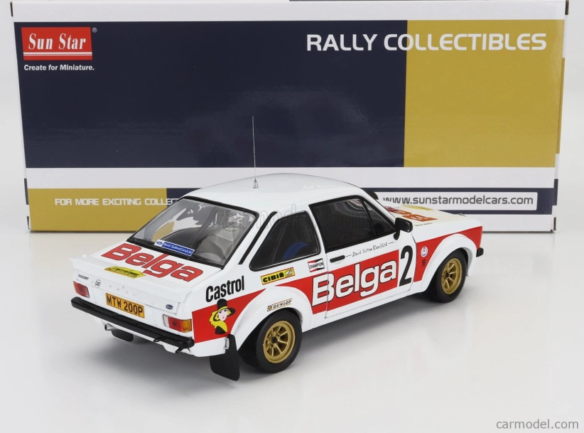 Sun-star Ford england Escort Rs 1800 (night Version) N 2 Rally De Condroz 1979 Hannu Mikkola - Arne Hertz 1:18 Bílá Červená