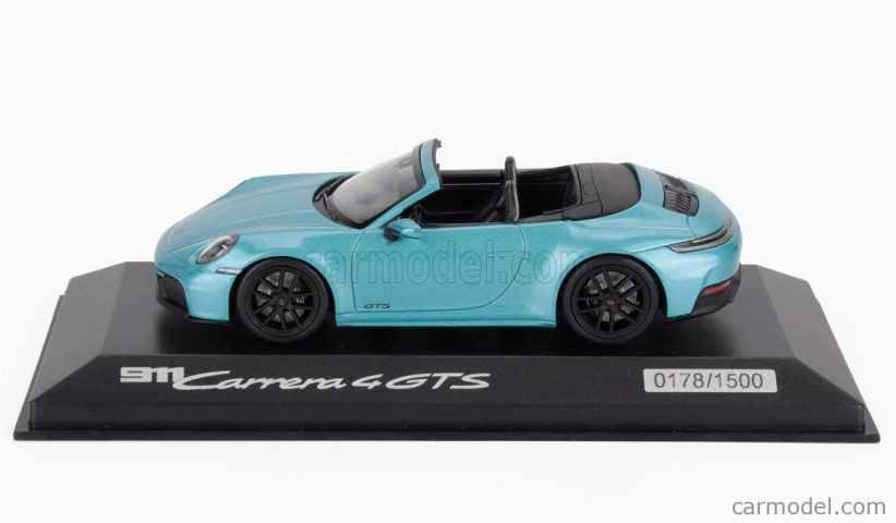 Minichamps Porsche 911 992-2 Carrera 4 Gts Cabriolet Open 2024 1:43 Ipanema Blue