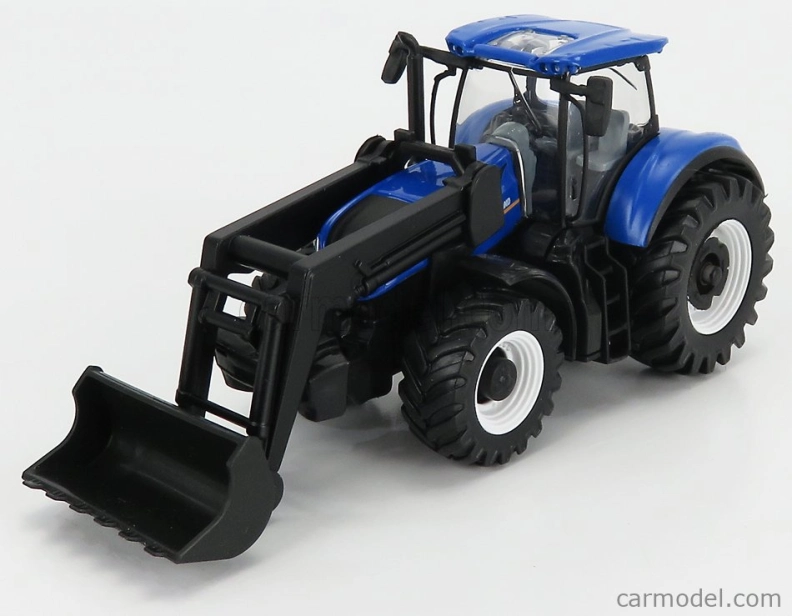 Bburago New holland T7.315 Tractor With Front Loader Scraper 2018 1:50 Blue