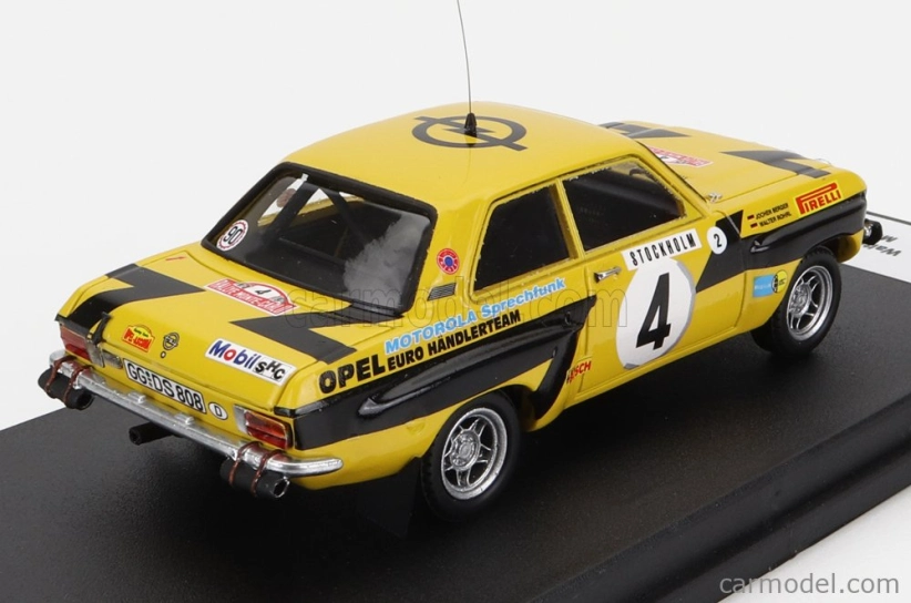 Trofeu Opel Ascona (night Version) N 4 Rally Montecarlo 1975 W.rohrl - C.billstam 1:43 Žlutá Černá