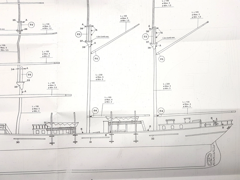 Mantua Model Mercator školská plachetnica 1:120