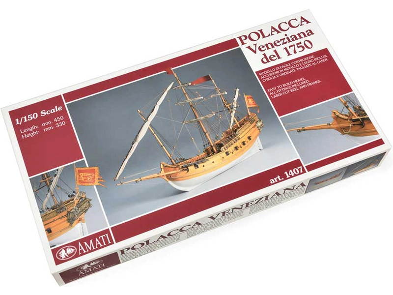 AMATI Polacca benátska loď 1750 kit