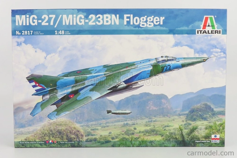 Italeri Mikoyan-gurevich Mig-27 23bn Lietadlo vojenské 1971 1:48 /