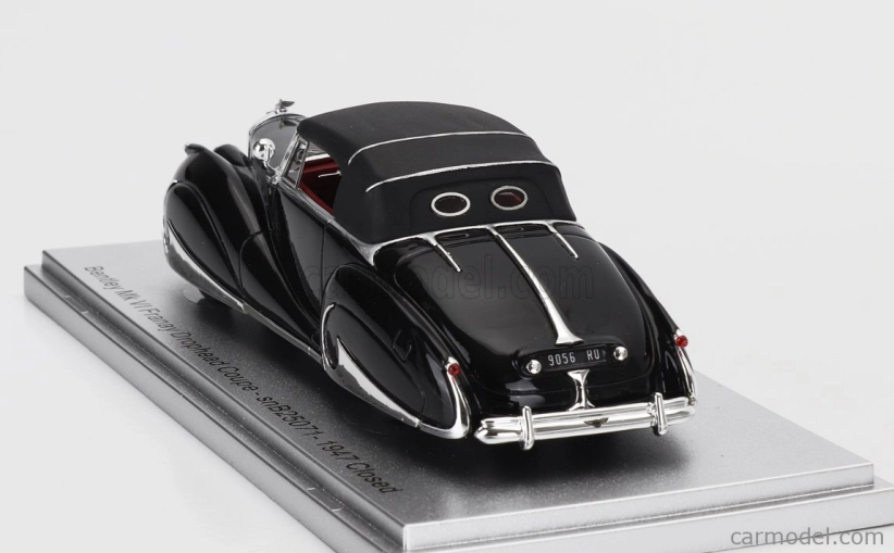 Kess-model Bentley Mk Vi Sn.b25071 Franay Drophead Coupe Cabriolet Closed 1947 1:43 Black