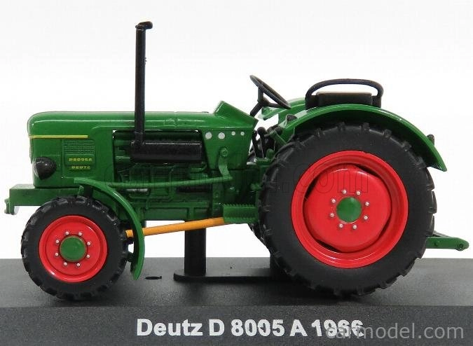 Edicola Deutz D8005a Tractor 1966 - Con Vetrina - With Showcase 1:43 Zelená Červená