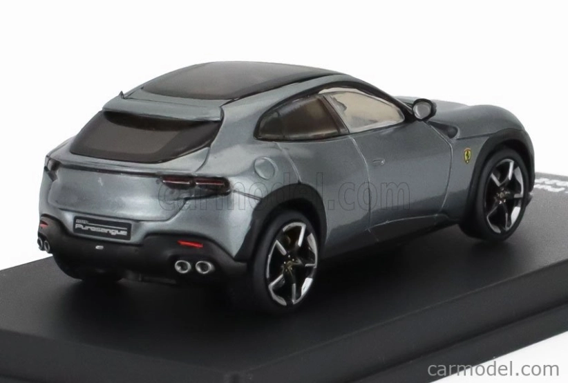 Edicola Ferrari Purosangue Suv 2022 - Con Vetrina - S vitrínou 1:64 Grigio Silverstone - Grey Met