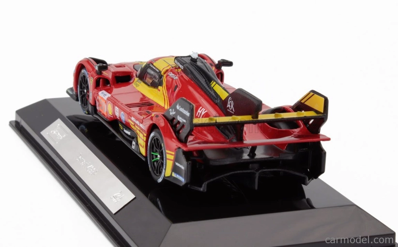Bburago Ferrari 499p 3.0l Turbo V6 Team Ferrari Af Corse N 50 Winner 24h Le Mans 2024 Antonio Fuoco – Miguel Molina – Nicklas Nielsen – With Showcase 1:43 Red