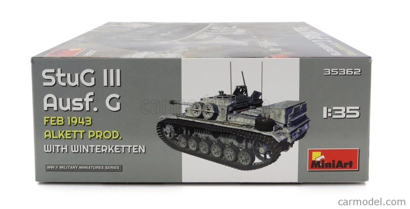 Miniart Tank Stug Iii Ausf. G Military With Winterketten 1943 1:35 /