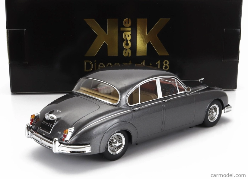 Jaguar Mkii 3.8 Rhd 1959 v mierke 1:18 Dark Grey Met