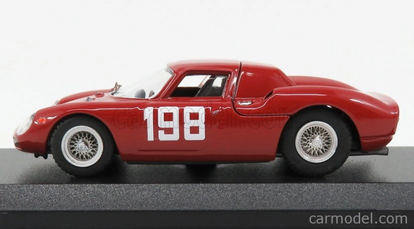 Najlepší model Ferrari 250lm Coupe N 198 Winner Coppa F.i.s.a. Monza 1966 E.luati 1:43 Červená