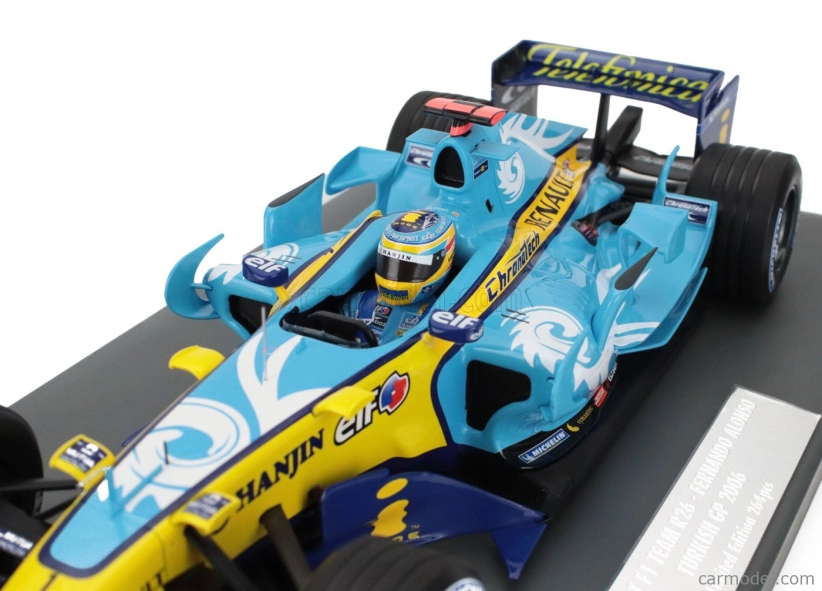 Minichamps Renault F1 R26 Team Mild Seven Renault F1 N 1 Majster sveta GP Turecka 2006 Fernando Alonso 1:18 Svetlo modrá žltá