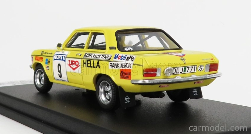 Trofeu Opel Ascona A N 9 Rally 1000 Lakes 1974 B.waldegaard - A.hertz 1:43 Žlutá