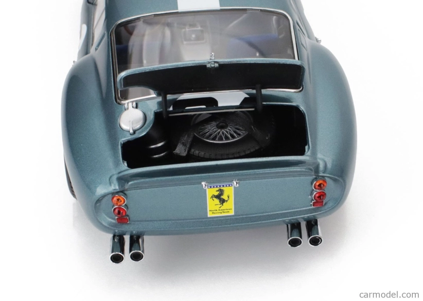 Kyosho Ferrari 250 Gto Coupe N 24 12h Sebring 1962 Philip Hill - Olivier Gendebien 1:18 Modrá