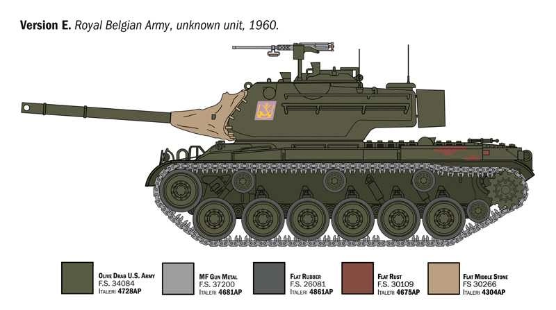 Italeri Datp Tank M47 Patton Wwii - Us Army - Nato Army 1945 - 1980 Military 1:35 /