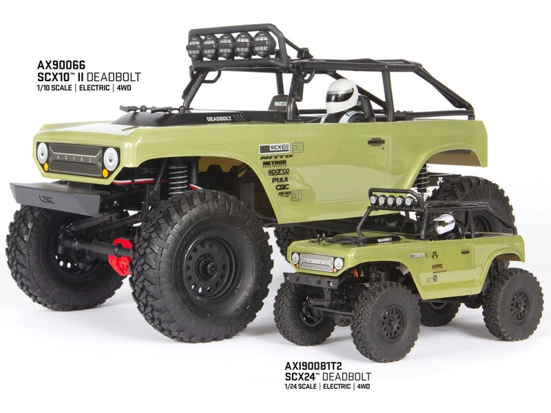 RC auto Axial SCX24 Deadbolt 1:24 4WD RTR, zelené