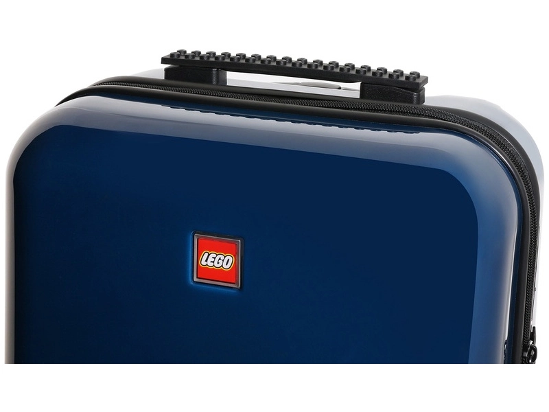 Cestovný kufor LEGO ColourBox s hlavou minifigúrky 20" - malinový