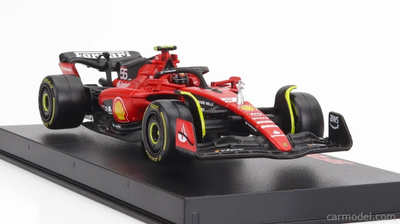 Bburago Ferrari F1 Sf-23 Team Scuderia Ferrari N 55 1:43, červená
