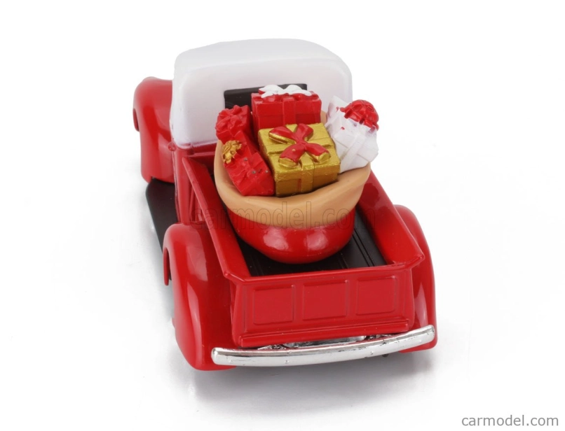 Jada Ford usa Set Holiday Rides 2022 - Pick-up 1941 s Chevroletom Bel Air 1957 so Santa Clausom (Babbo Natale) a pani Santa Clausovou figúrkami 1:32 červená s bielou