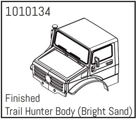 HBP240254 - (1010134) T-Hunter PC Body Set (bright sand) - PRO Crawler 1:18