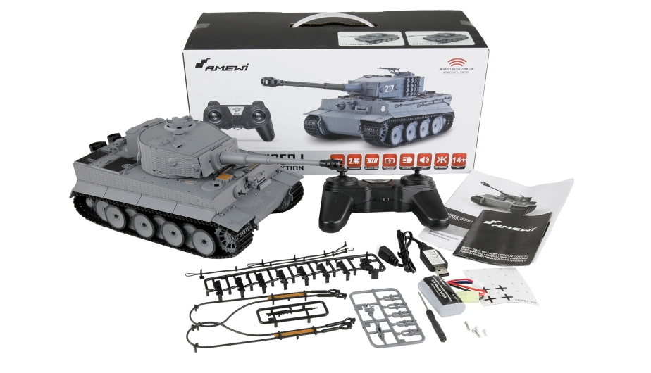 Amewi RC Tank Tiger I PV IR 1:24 RTR