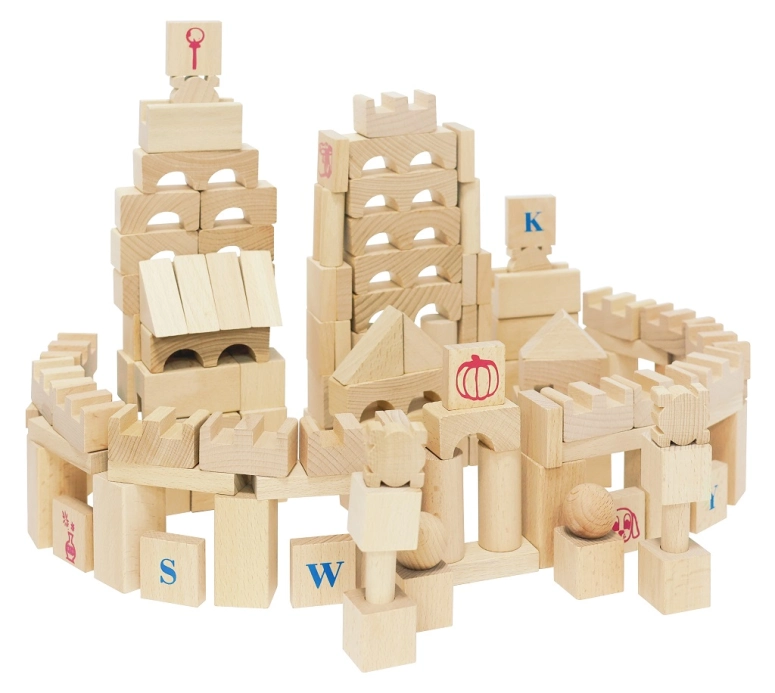 2Kids Toys Kostky přírodní XL 220 ks