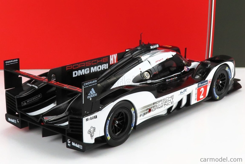 Ixo-models Porsche 919 Hybrid 2.0l Turbo Team Porsche N 2 Winner 24h Le Mans 2016 R.dumas - N.jani - M.lieb 1:18 Black White