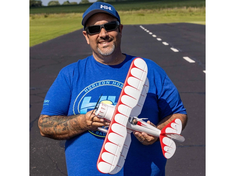 RC letadlo E-flite Waco 0.55m SAFE Select BNF Basic bílé