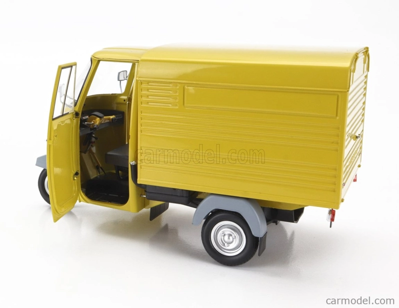 Mitica-diecast Piaggio Ape P501 Van Closed 1979 - Con Vetrina - With Showcase 1:18