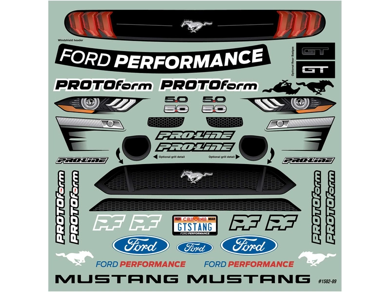 Karoséria PROTOform 1:8 Ford Mustang 2021 (Arrma Vendetta)
