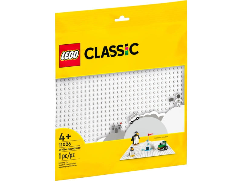 LEGO Classic - Biela podložka na stavanie