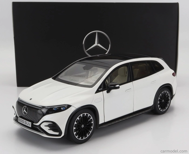 Nzg Mercedes benz Eqs Suv (x296) Von Mercedes-eq 2022 1:18 Diamantově Bílá
