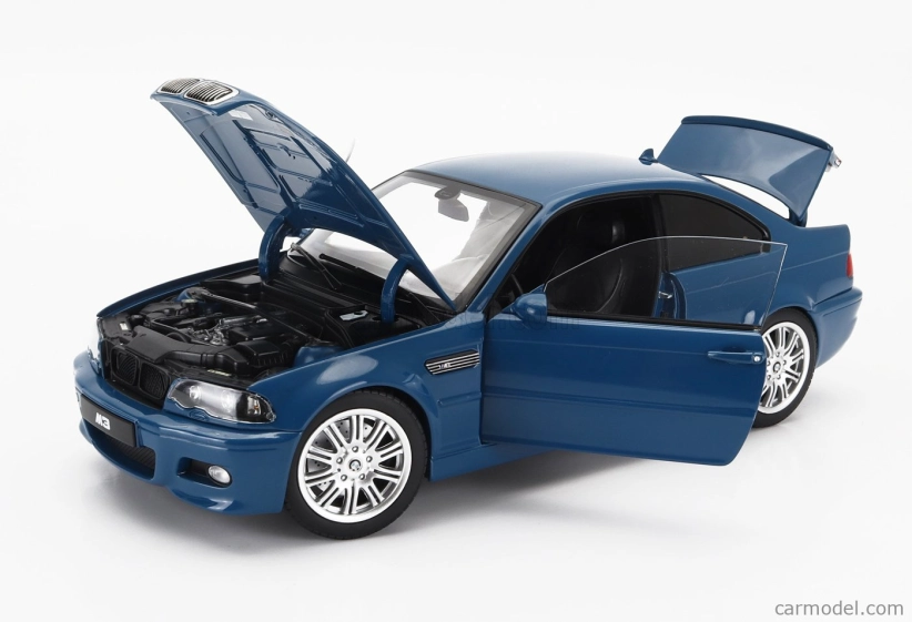 Norev BMW radu 3 M3 (e46) Coupe 2000 1:18 Modrá