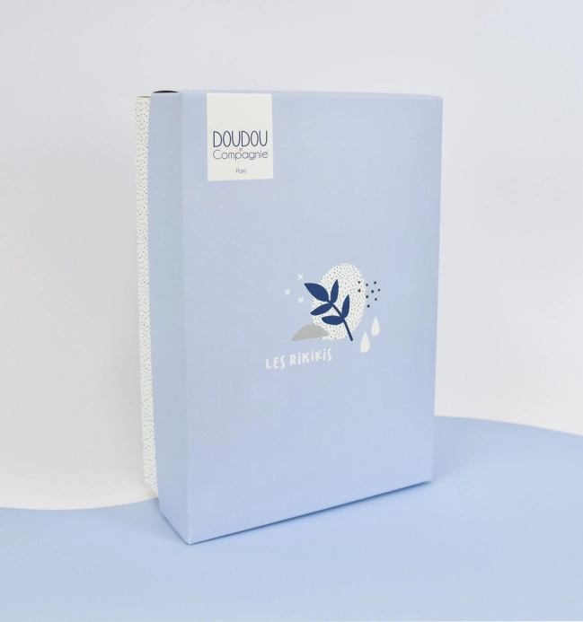 Doudou Plyšový muchláček modrošedý Slon 19 cm