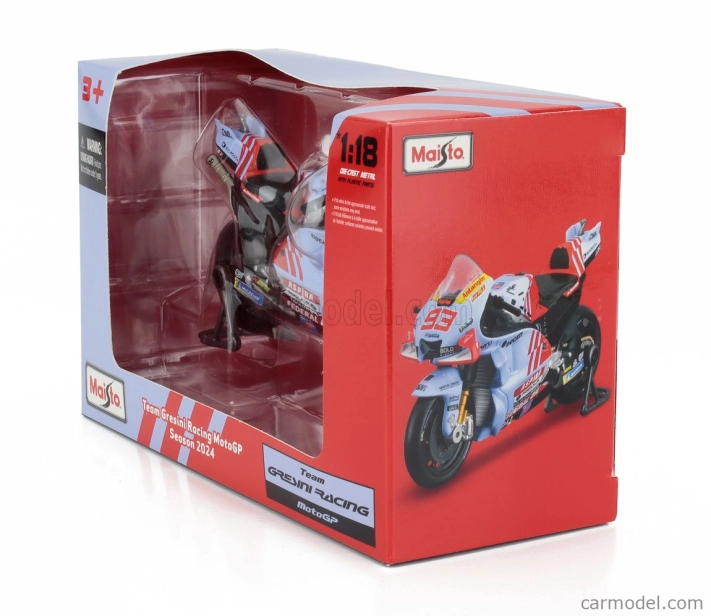 Maisto Ducati Desmosedici Gp23 Team Gresini Racing N 73 Motogp Season 2024 Alex Marquez 1:18 svetlomodrá