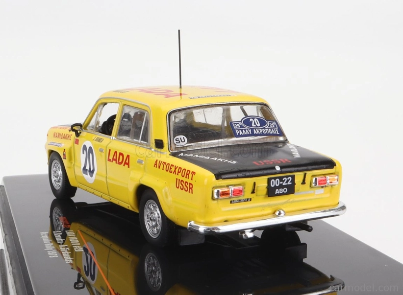 Ixo-models Lada fiat 1600r N 20 Ally Acropolis 1978 1:43, žlutá