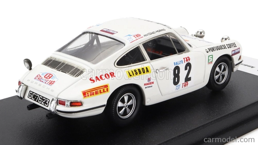 Trofeu Porsche 911s (night Version) N 82 Tap Rally 1972 A.nunes - A.morais 1:43 Bílá