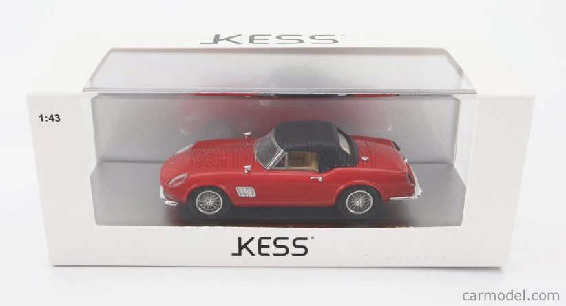 Kess-model Modena 250gt California Spider uzavretý 1961 1:43 Červená čierna